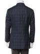 Thom Sweeney Wool Plaid Print Blazer