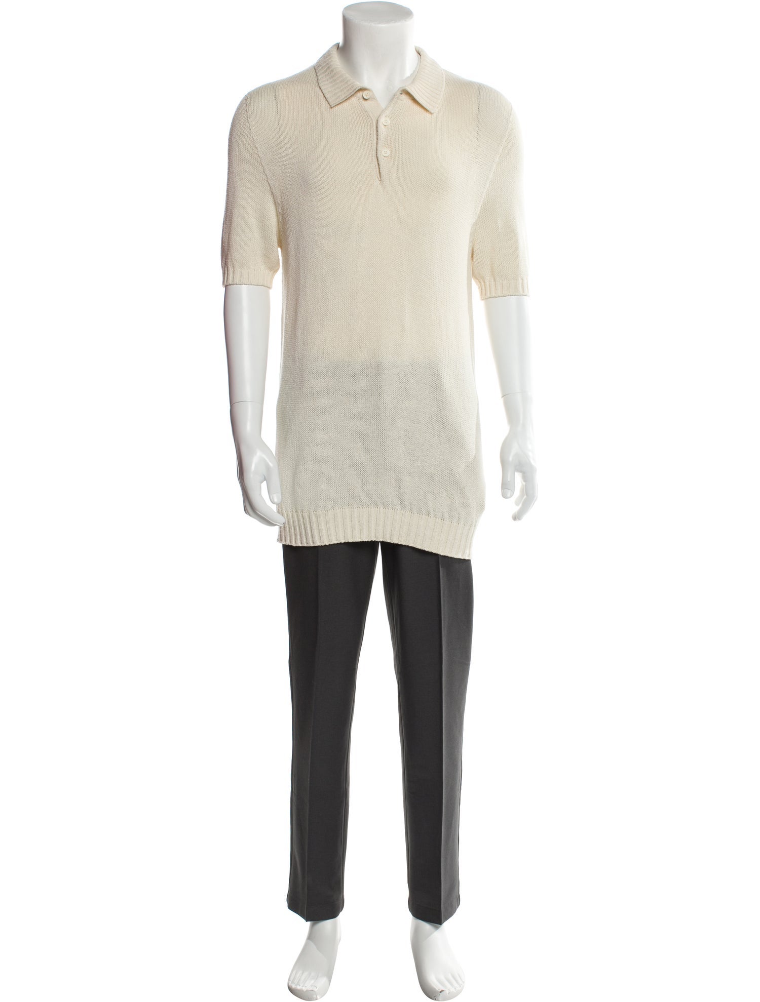 Thom Sweeney Silk Mock Neck Polo Sweater