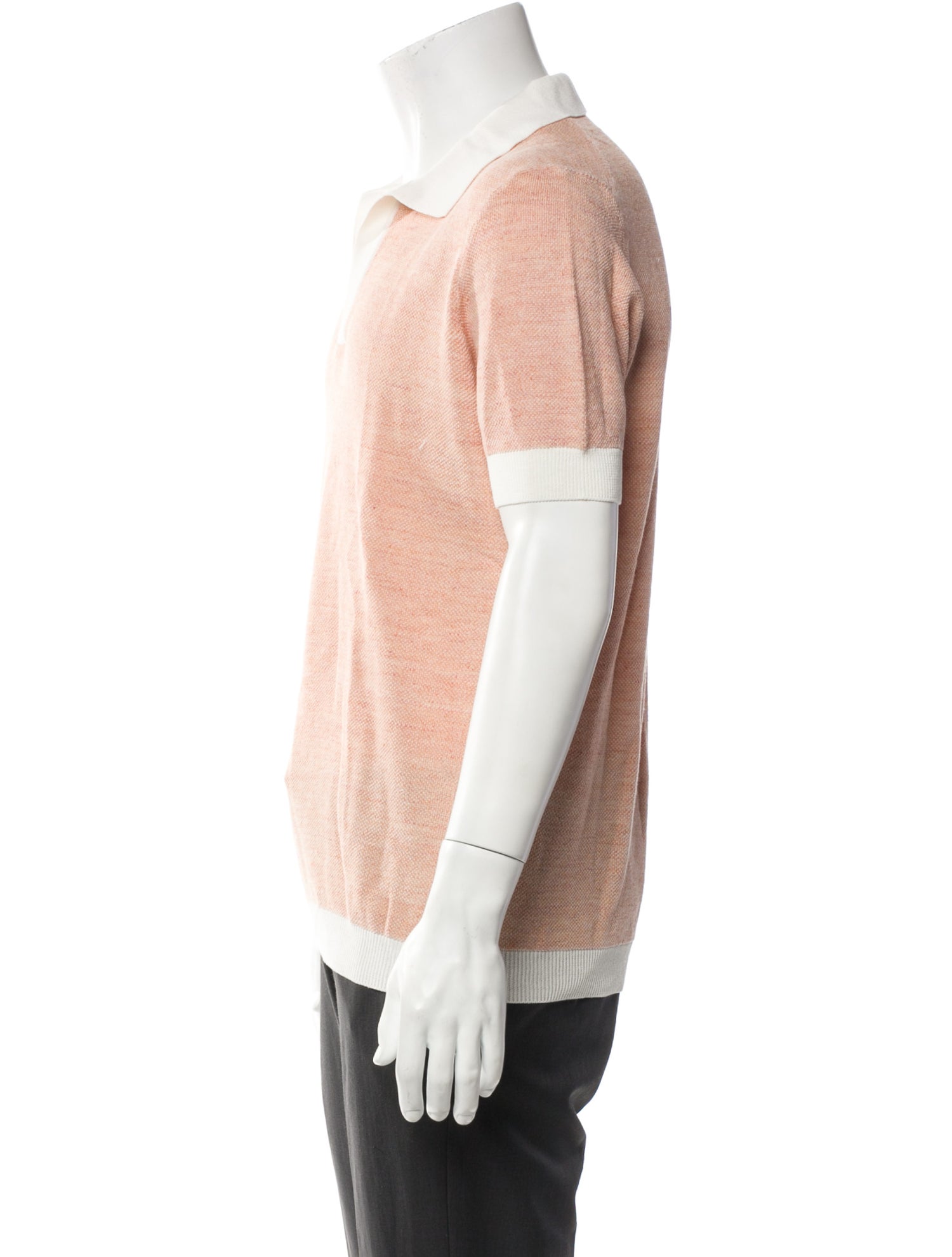 Thom Sweeney Colorblock Pattern Short Sleeve Shirt