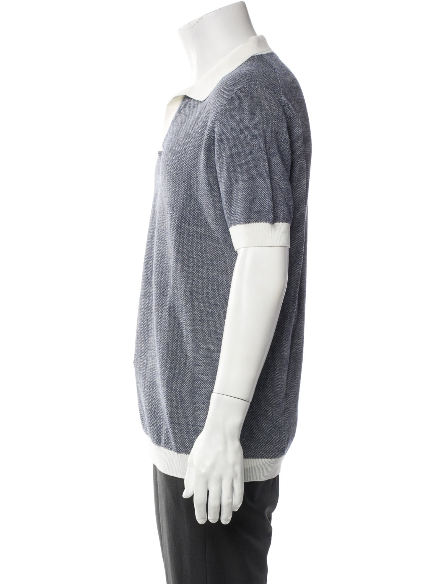 Thom Sweeney Colorblock Pattern Short Sleeve Shirt