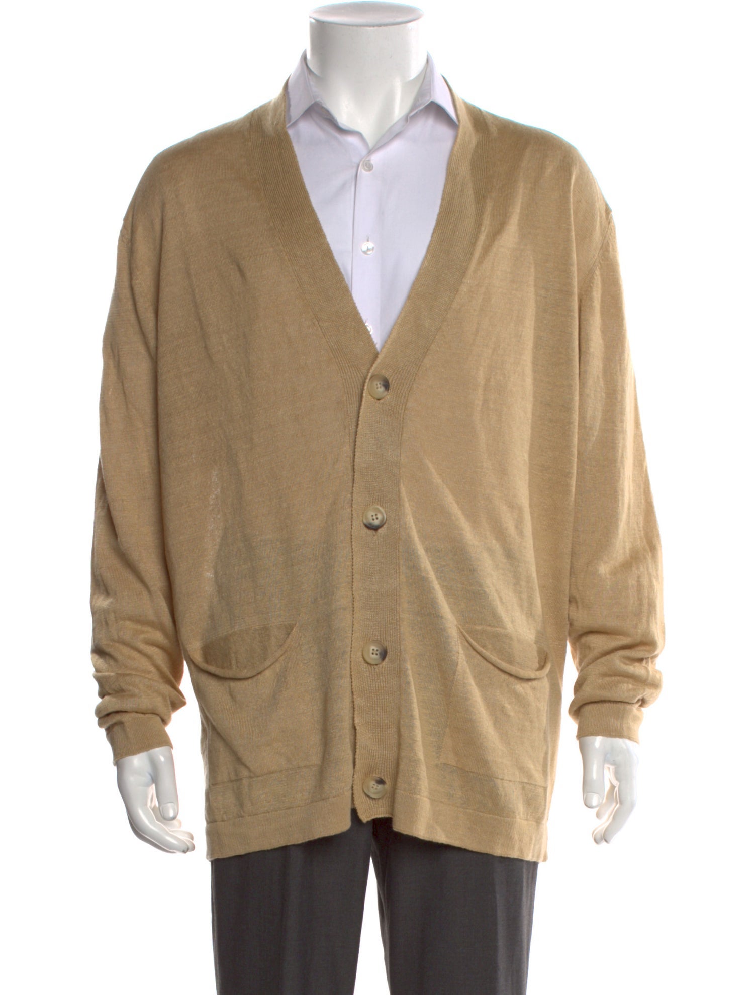 Thom Sweeney Linen V-Neck Cardigan w/ Tags