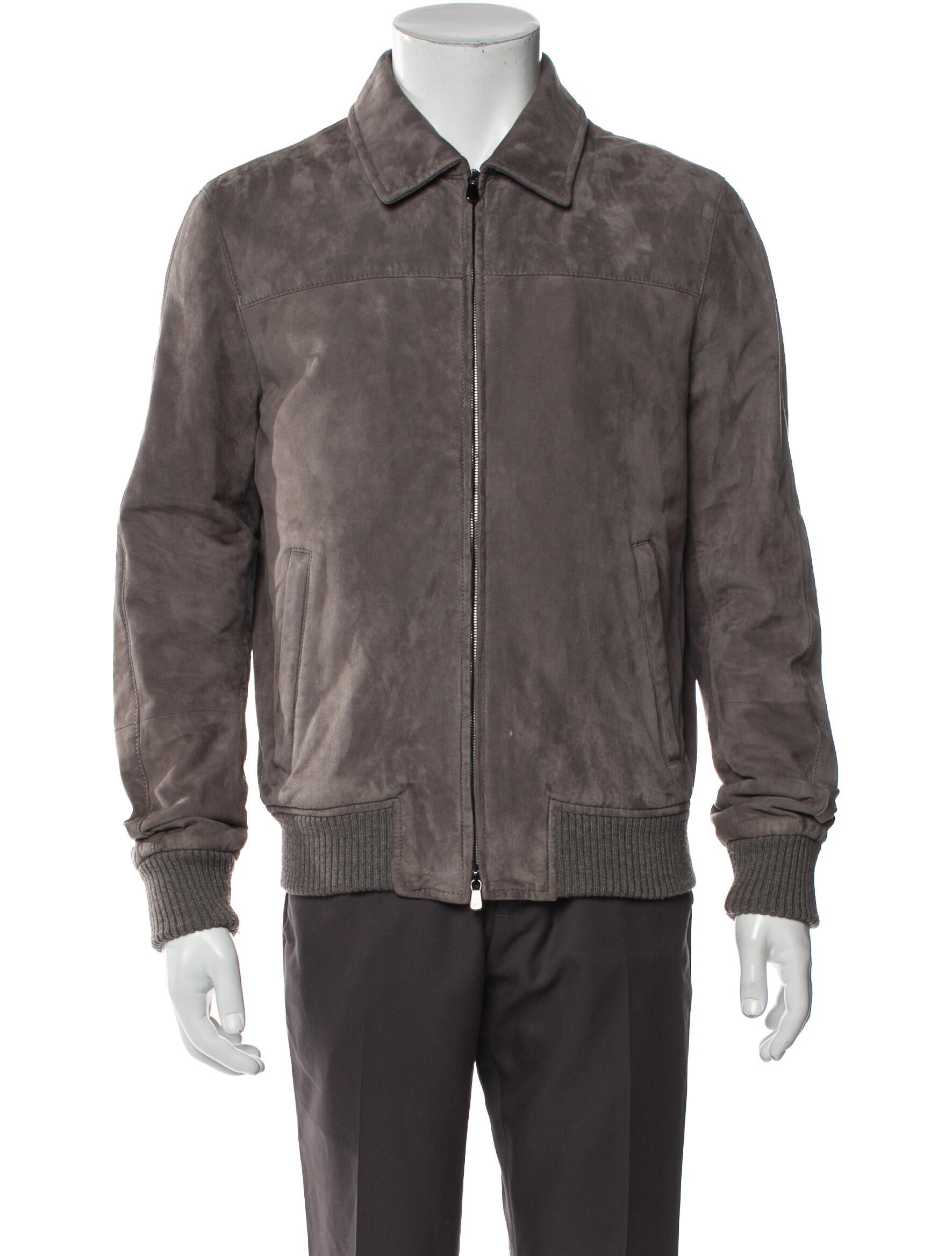 Thom Sweeney Leather Bomber Jacket
