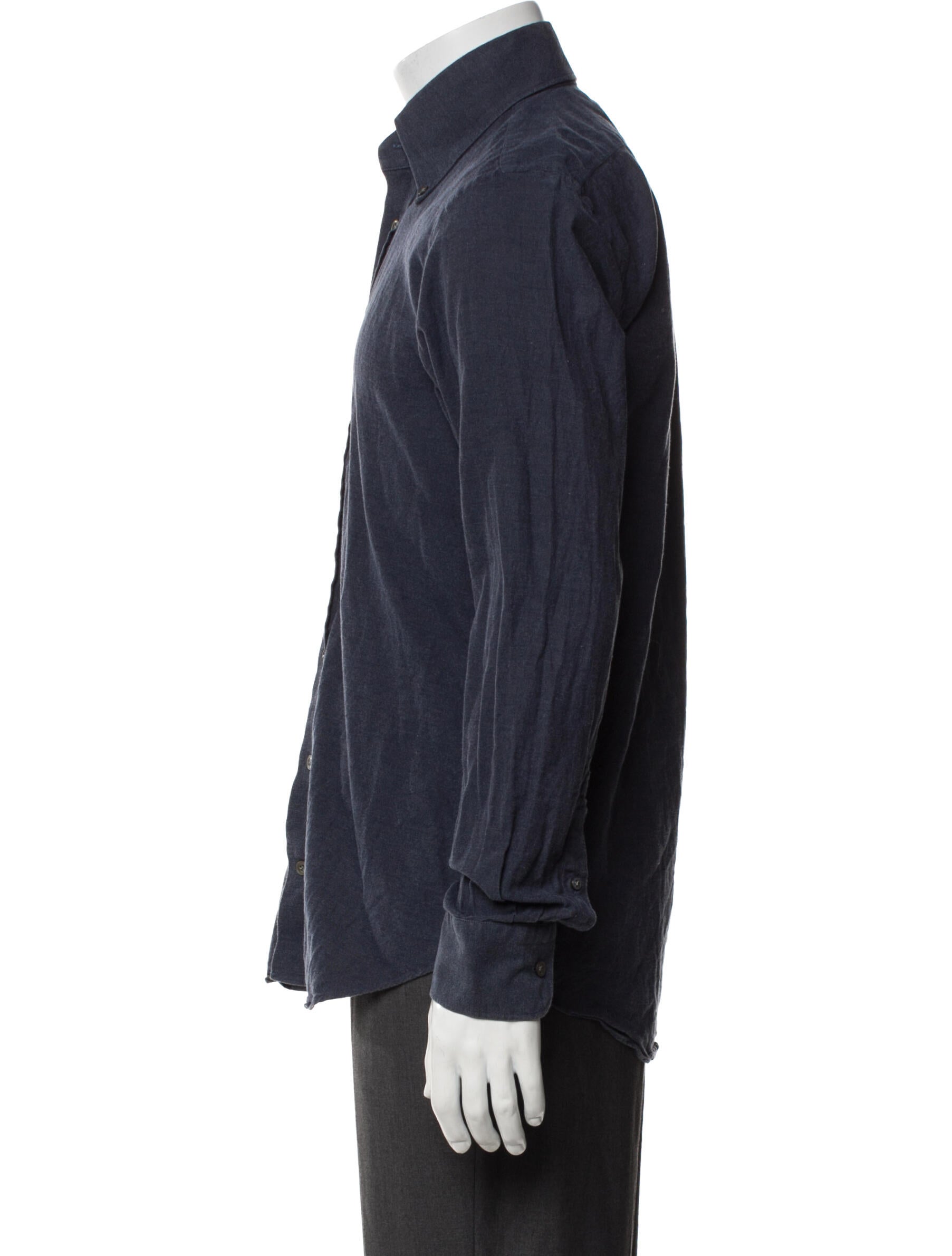 Thom Sweeney Long Sleeve Denim Shirt