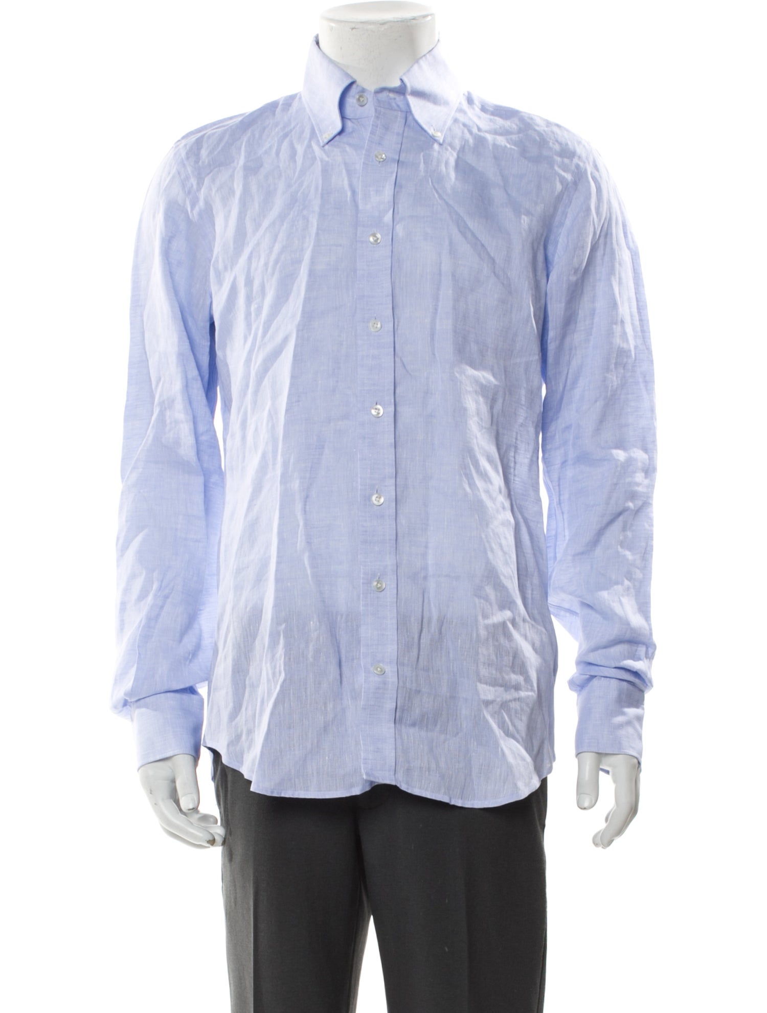 Thom Sweeney Linen Long Sleeve Dress Shirt