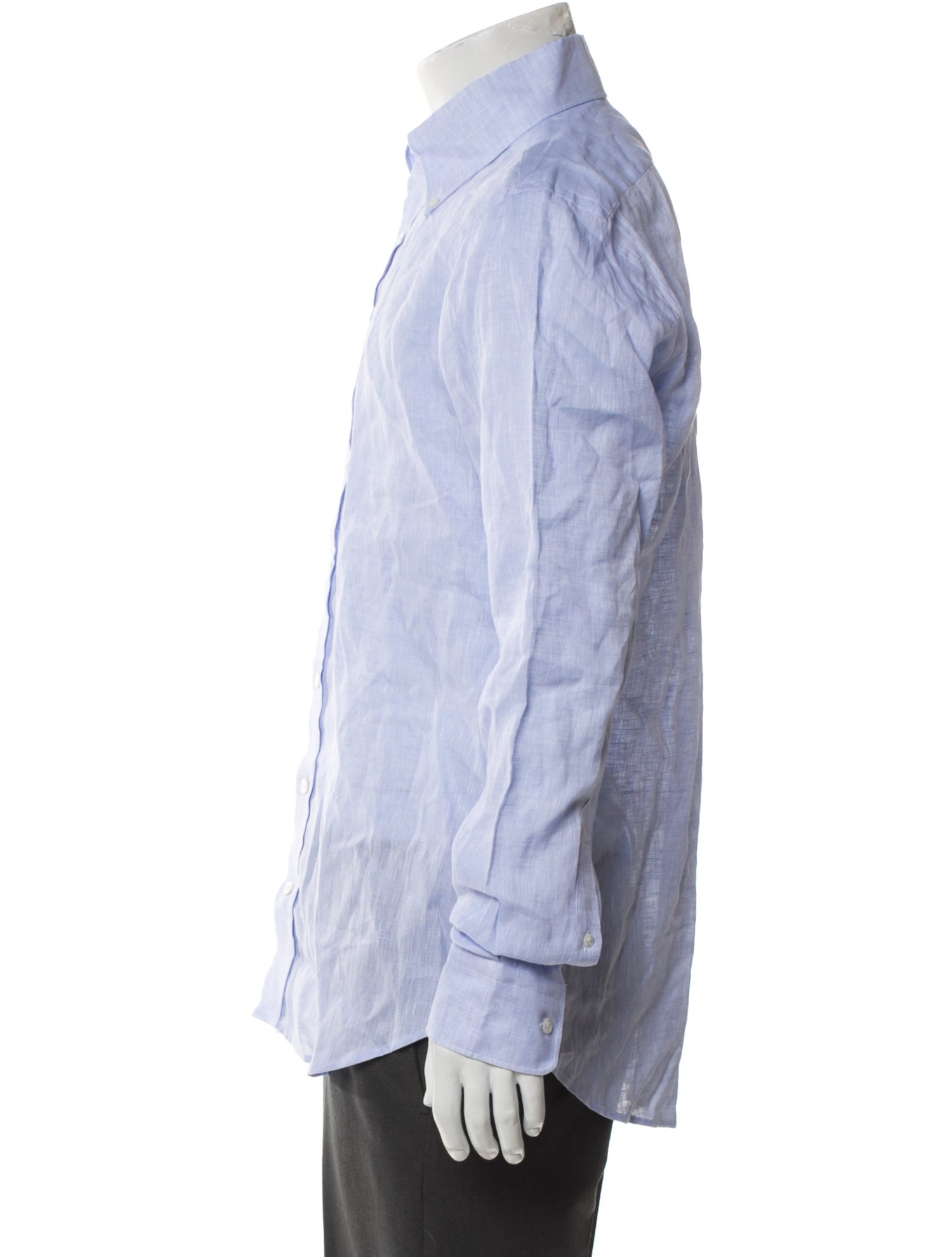Thom Sweeney Linen Long Sleeve Dress Shirt