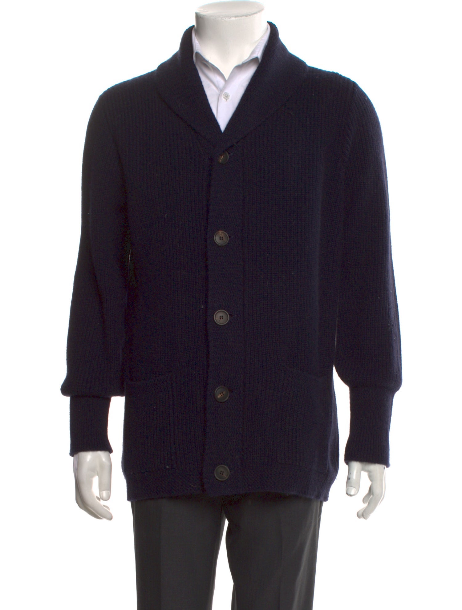 Thom Sweeney Chunky Shawl Cashmere Cardigan