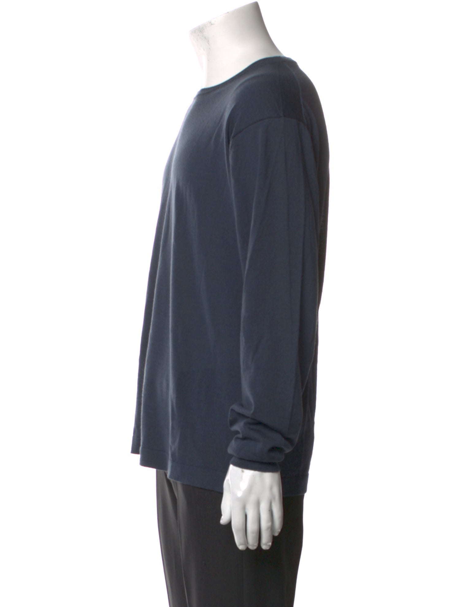 Thom Sweeney Merino Wool Crew Neck Henley