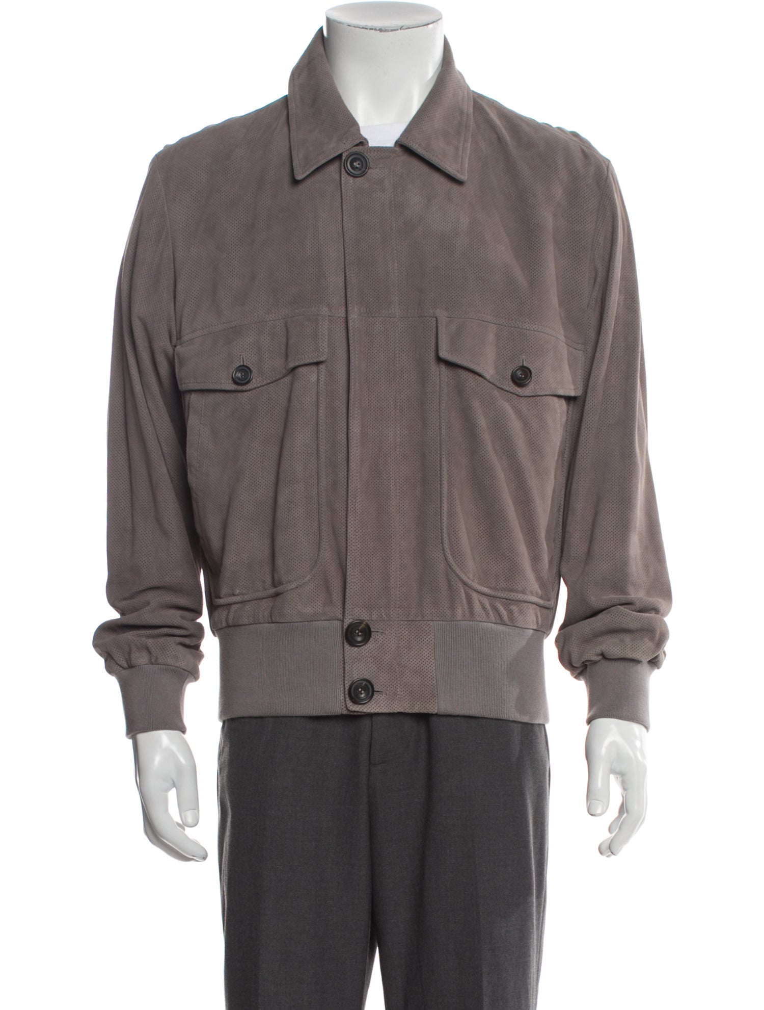 Thom Sweeney Lamb Leather Trucker Jacket