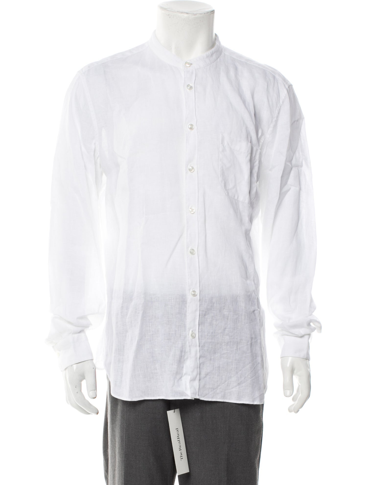 Thom Sweeney Linen Long Sleeve Shirt