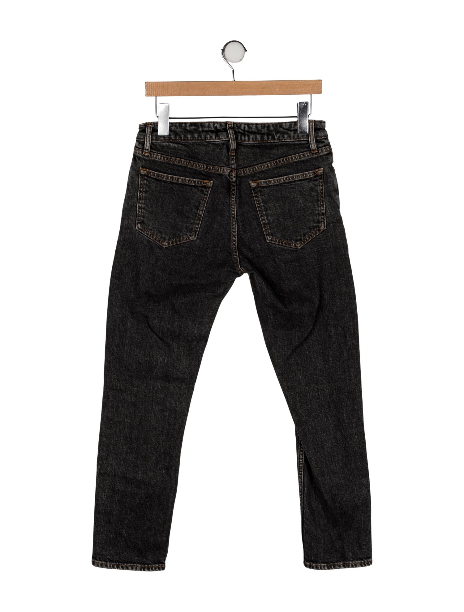 Thom Sweeney Mid-Rise Straight Leg Jeans