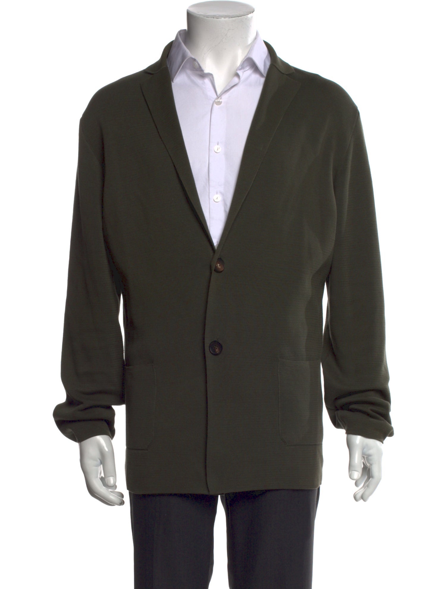 Thom Sweeney Collar Long Sleeve Cardigan