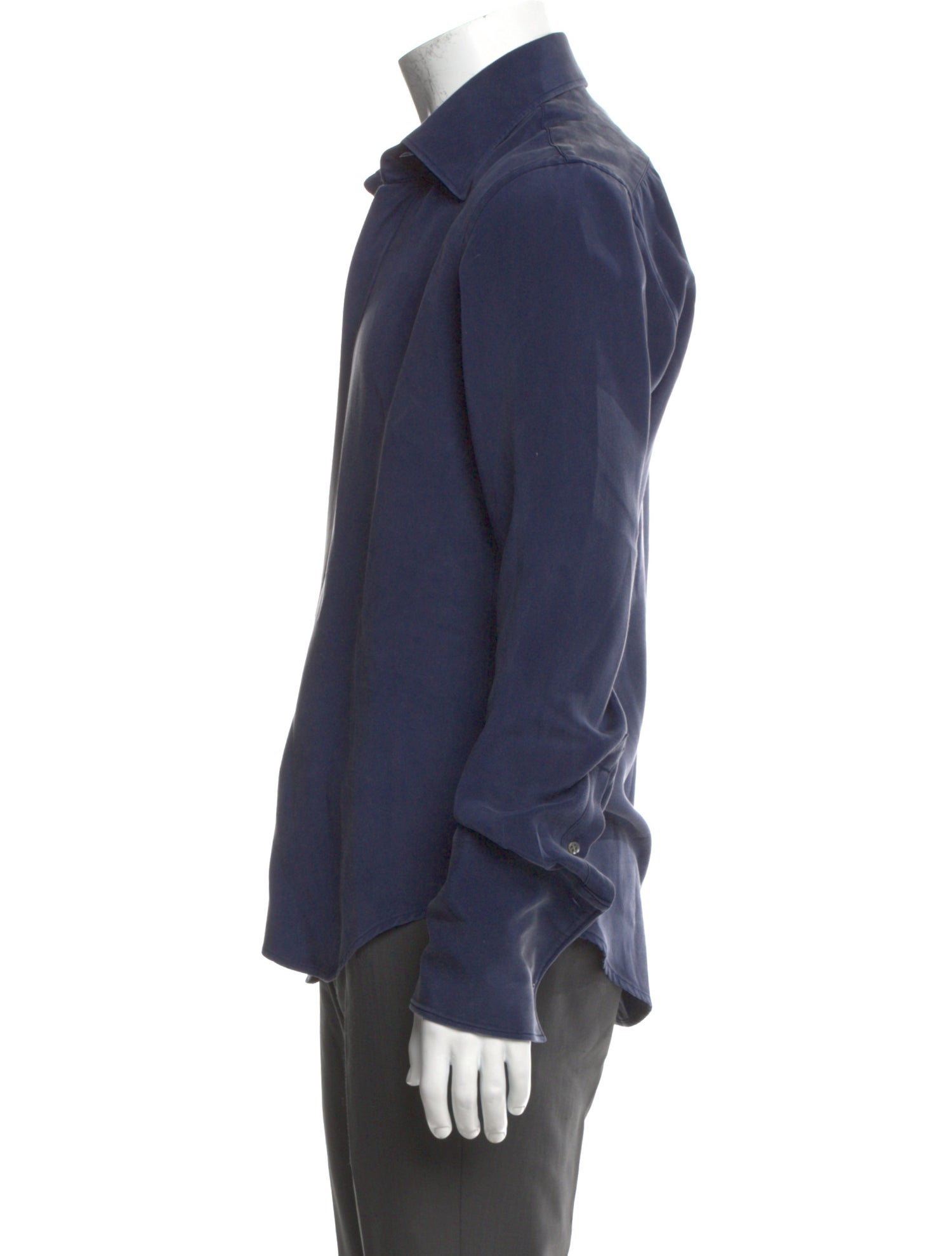 Thom Sweeney Silk Long Sleeve Shirt