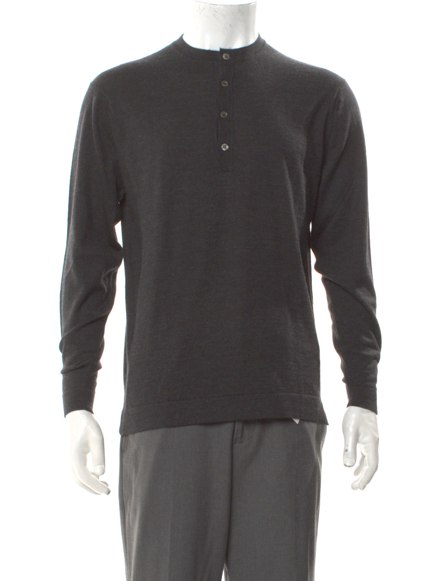 Thom Sweeney Merino Wool Long Sleeve Shirt