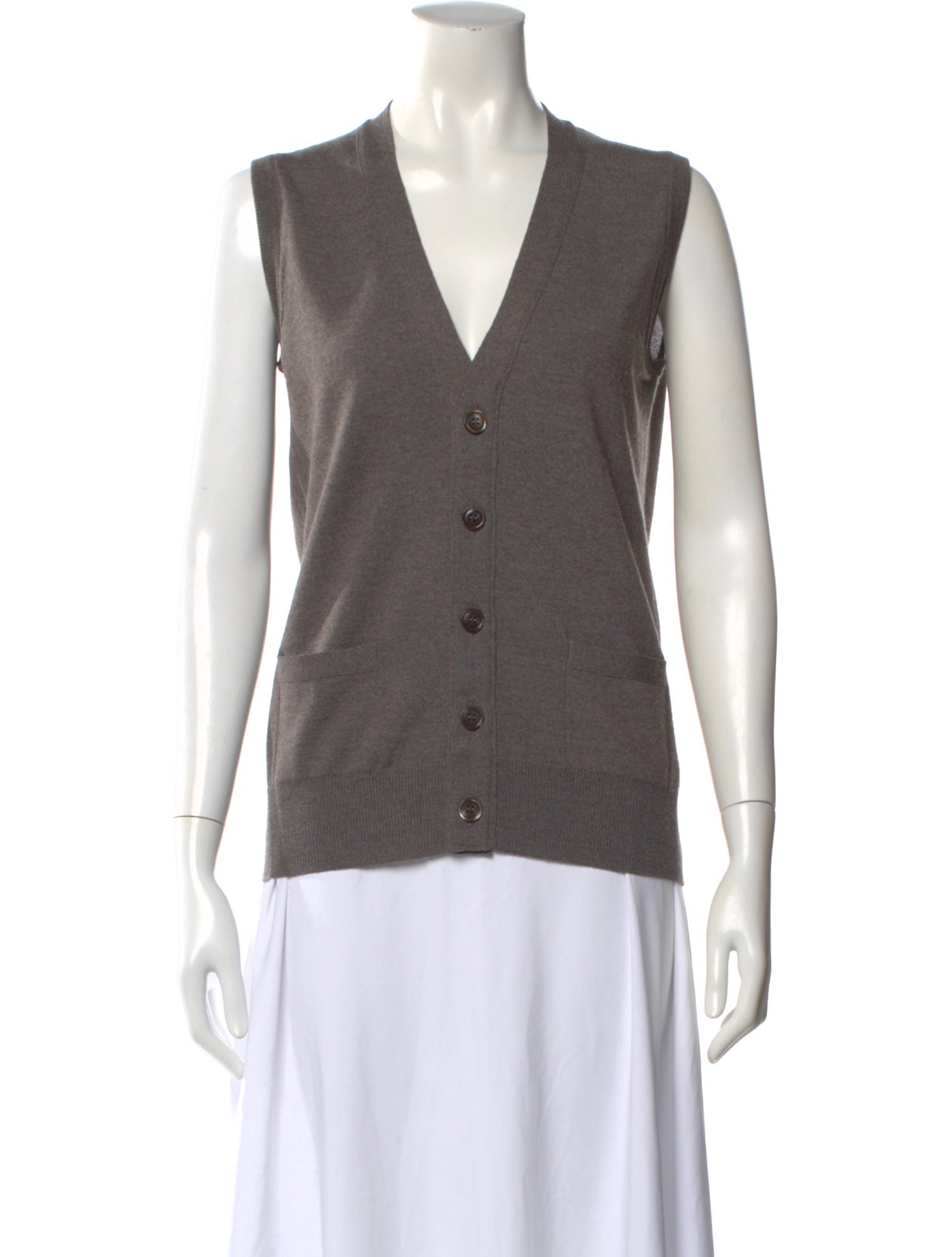 Thom Sweeney Merino Wool V-Neck Cardigan