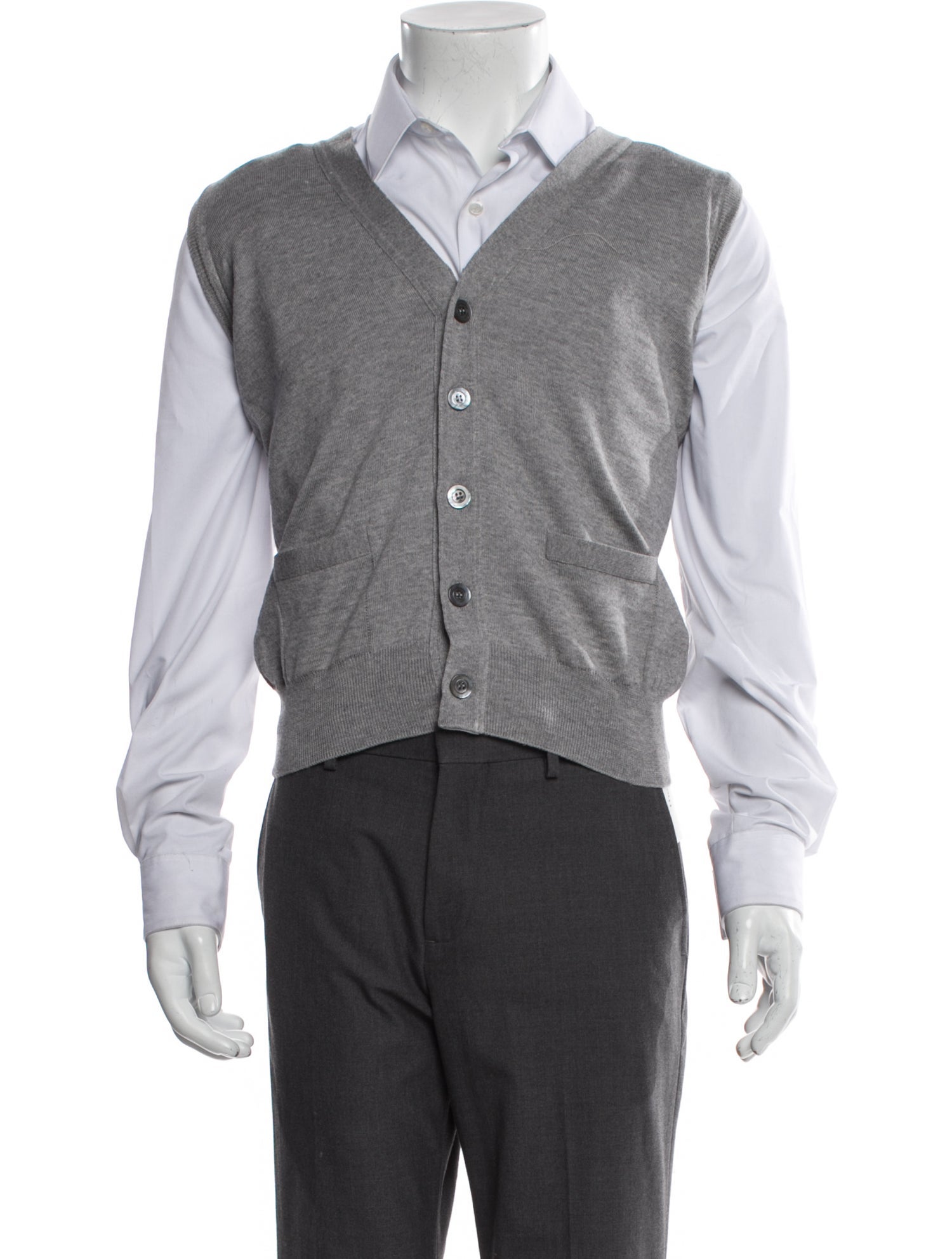 Thom Sweeney Merino Wool V-Neck Cardigan