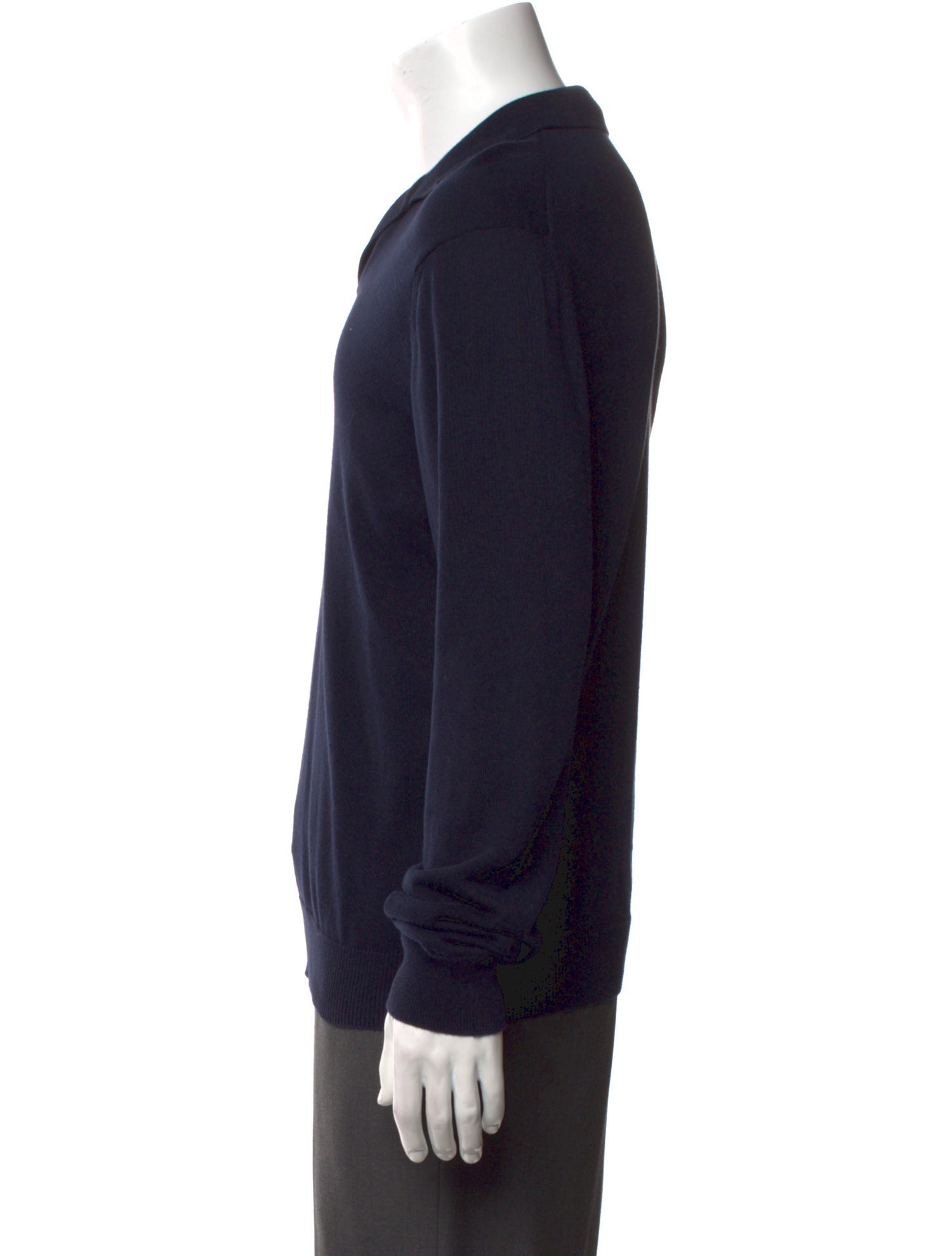 Thom Sweeney V-Neck Long Sleeve Pullover