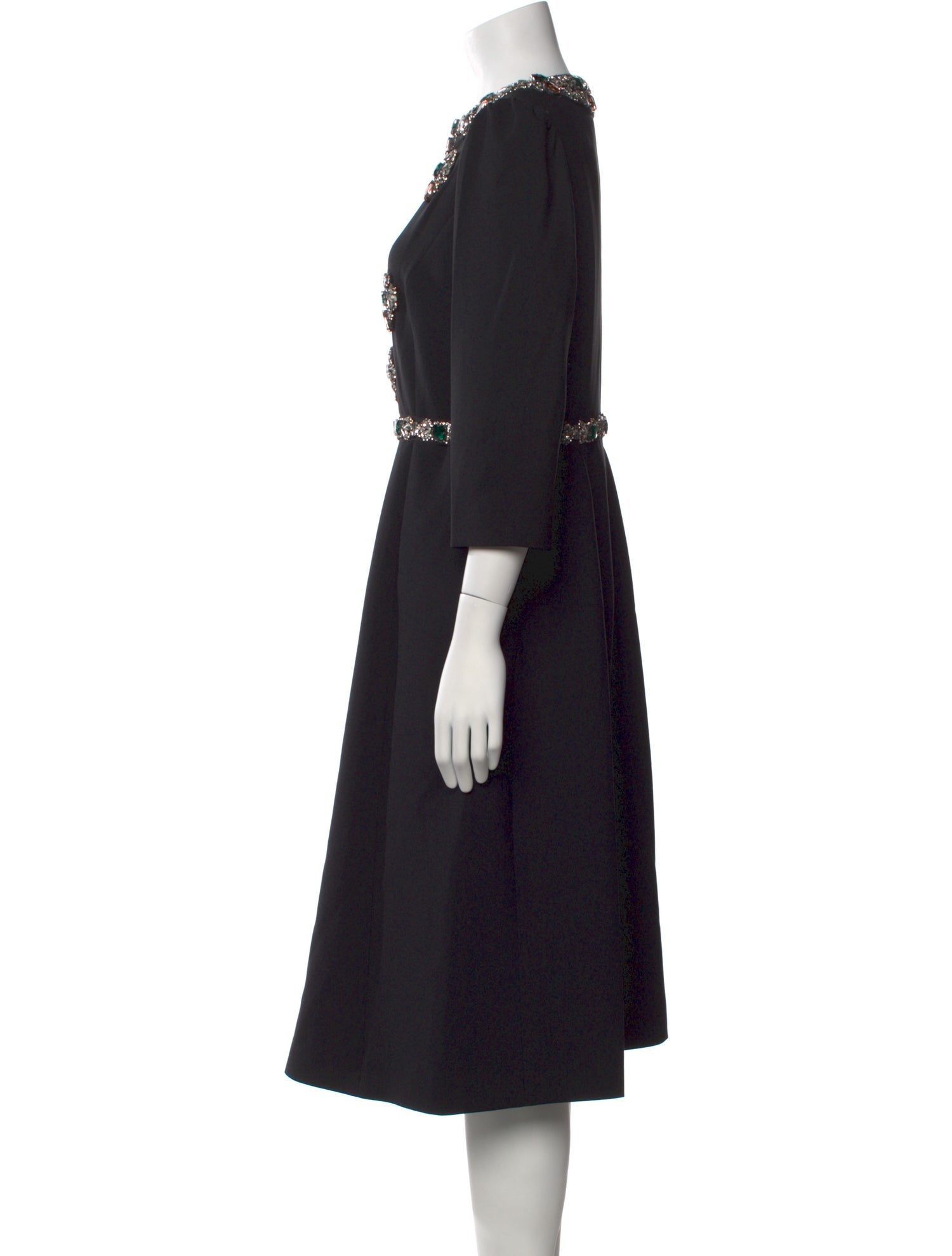 Theo Crew Neck Midi Length Dress w/ Tags