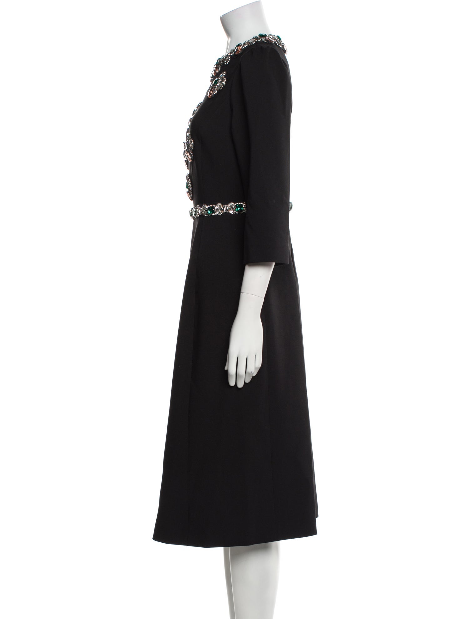 Theo Crew Neck Midi Length Dress