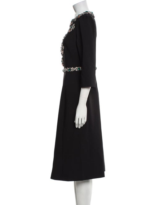 Theo Crew Neck Midi Length Dress