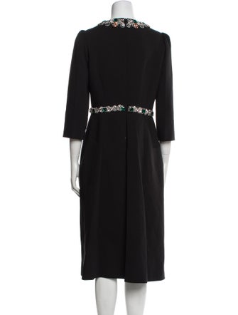 Theo Crew Neck Midi Length Dress