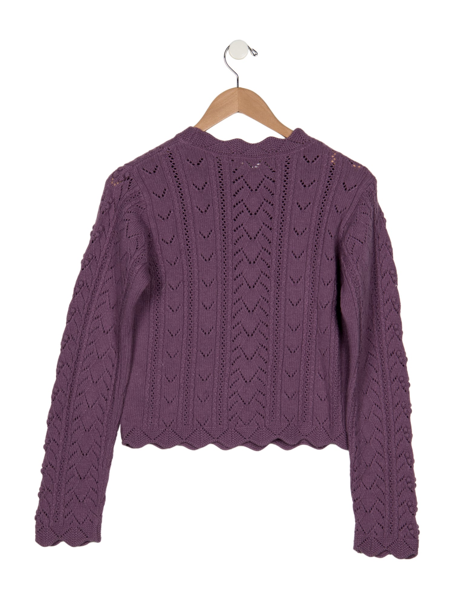 The New Society Girls Wool Patterned Sweater