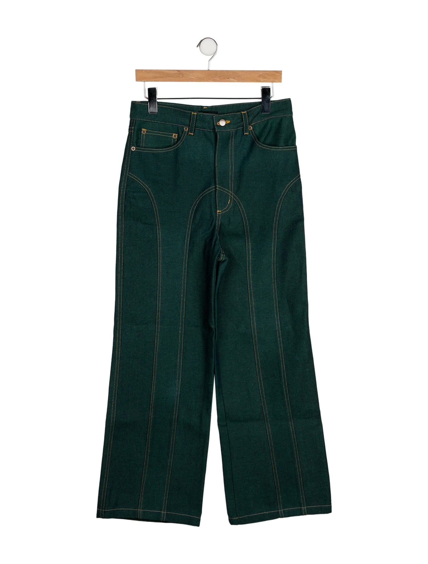 Theophilio High-Rise Wide Leg Jeans