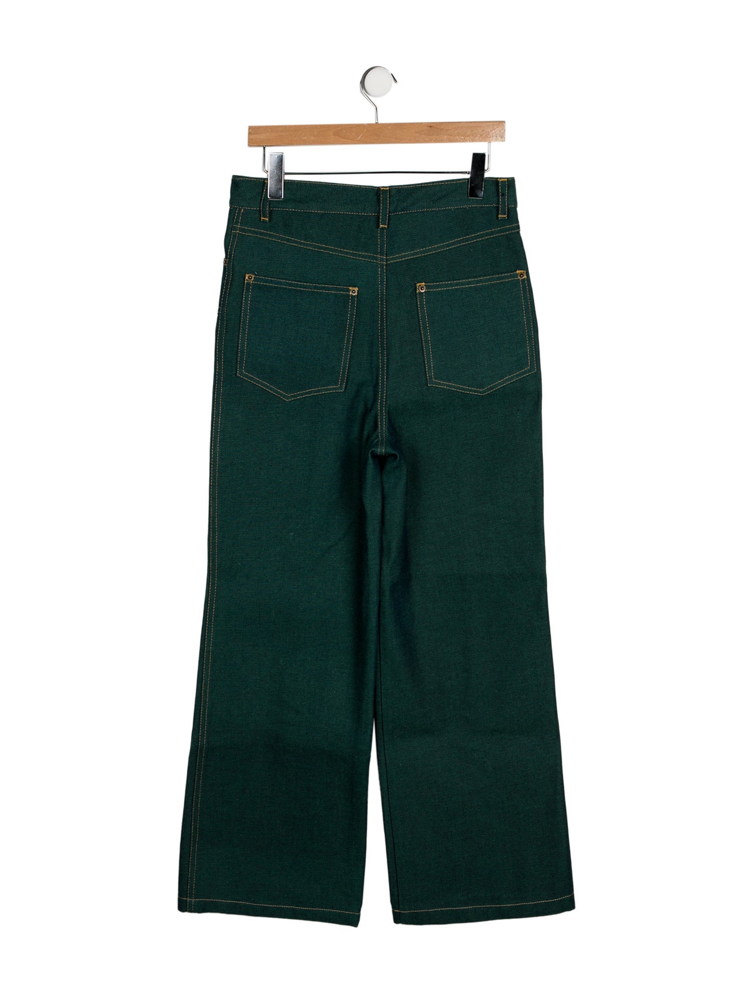 Theophilio High-Rise Wide Leg Jeans