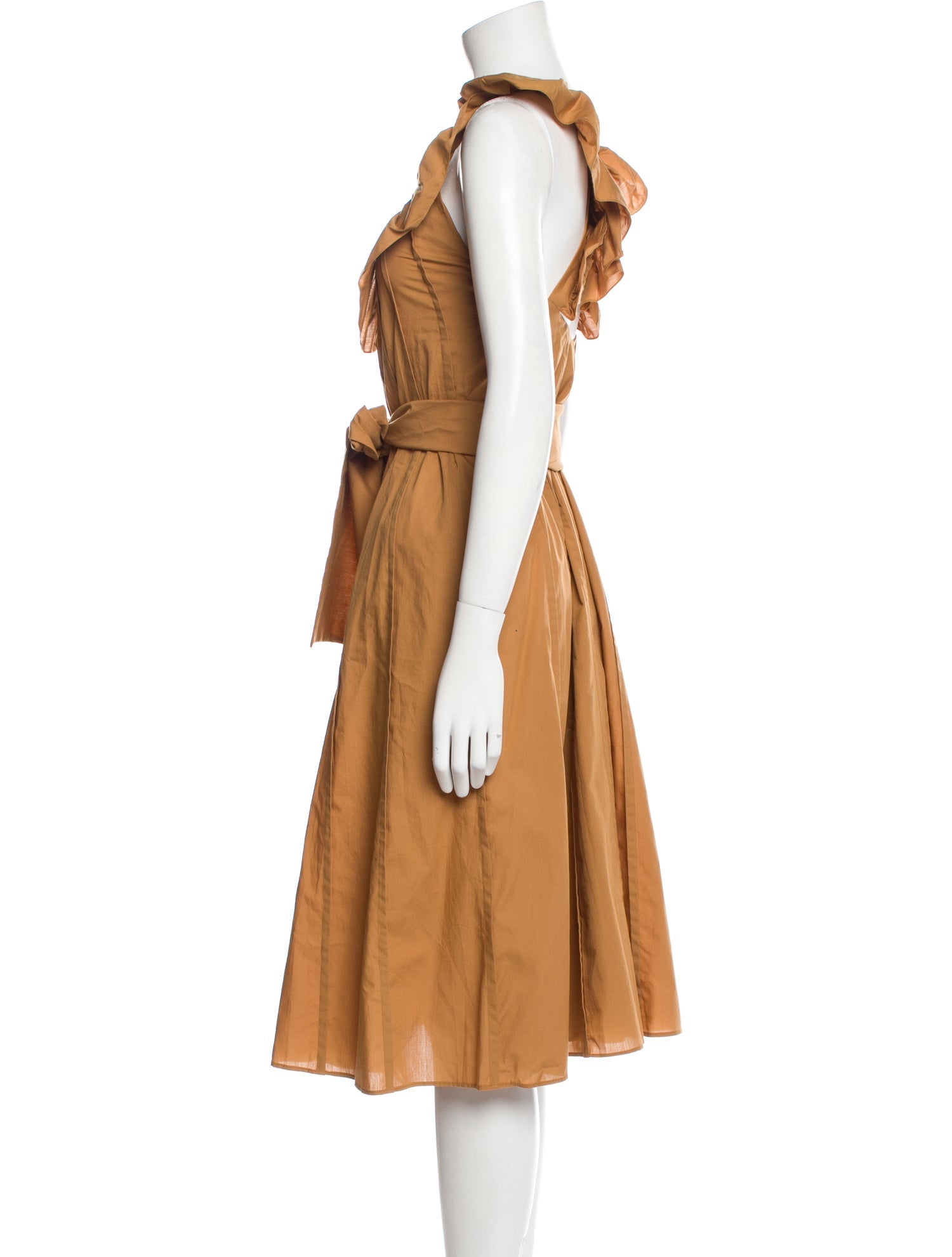 Three Graces London Scoop Neck Midi Length Dress