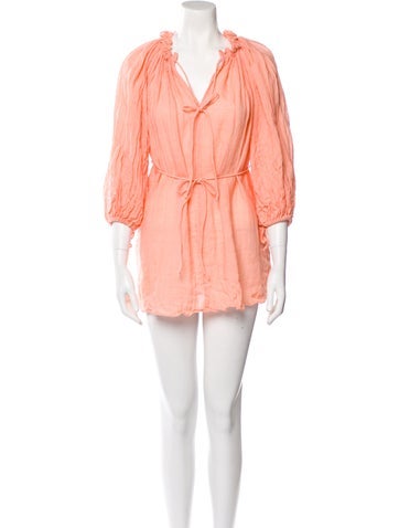 Three Graces London Dresses Linen Mini Dress S