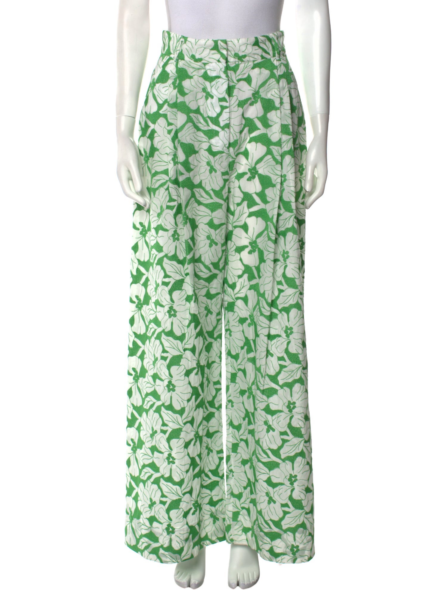 Three Graces London Floral Print Wide Leg Pants