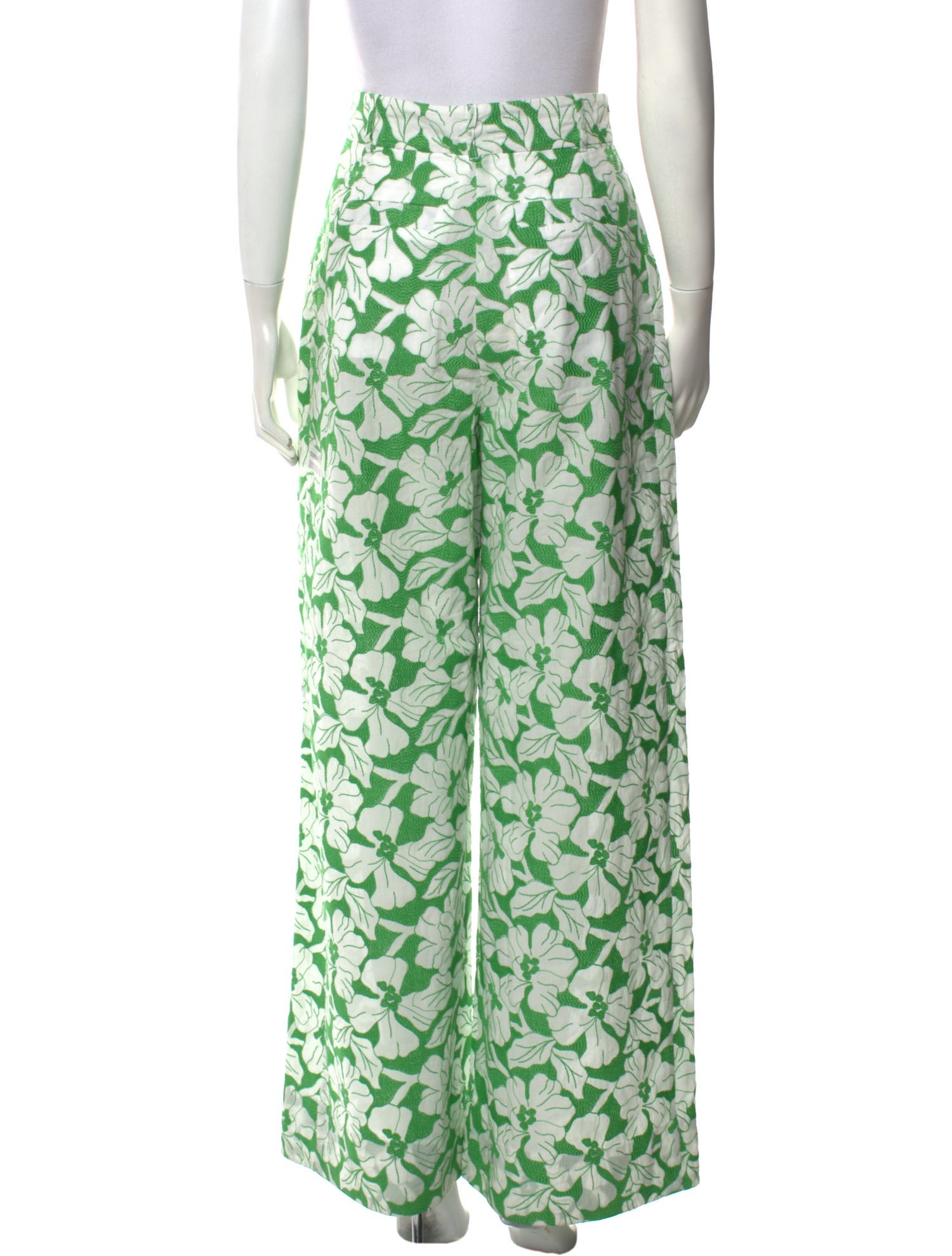 Three Graces London Floral Print Wide Leg Pants