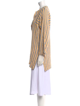Three Graces London Striped V-Neck Tunic