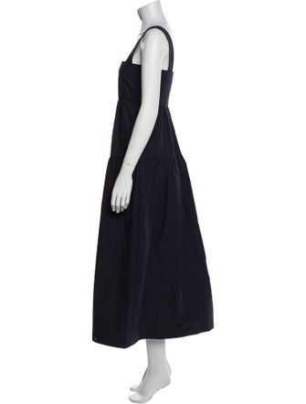Three Graces London Square Neckline Long Dress