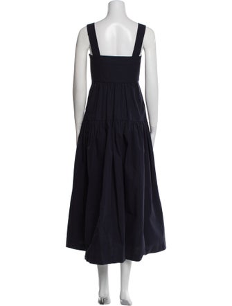 Three Graces London Square Neckline Long Dress