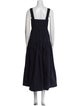 Three Graces London Square Neckline Long Dress