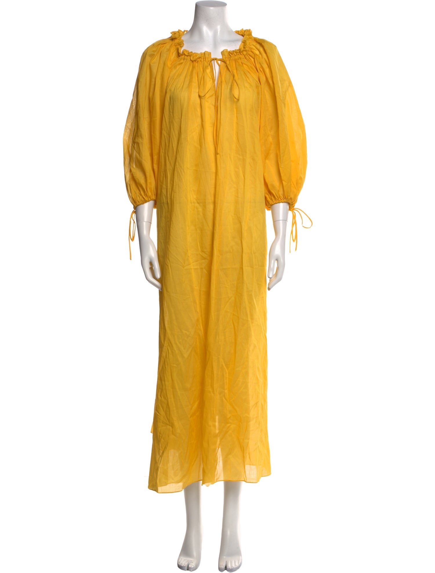 Three Graces London Tie Neck Long Dress