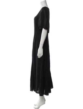 Three Graces London Linen Long Dress