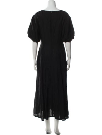 Three Graces London Linen Long Dress