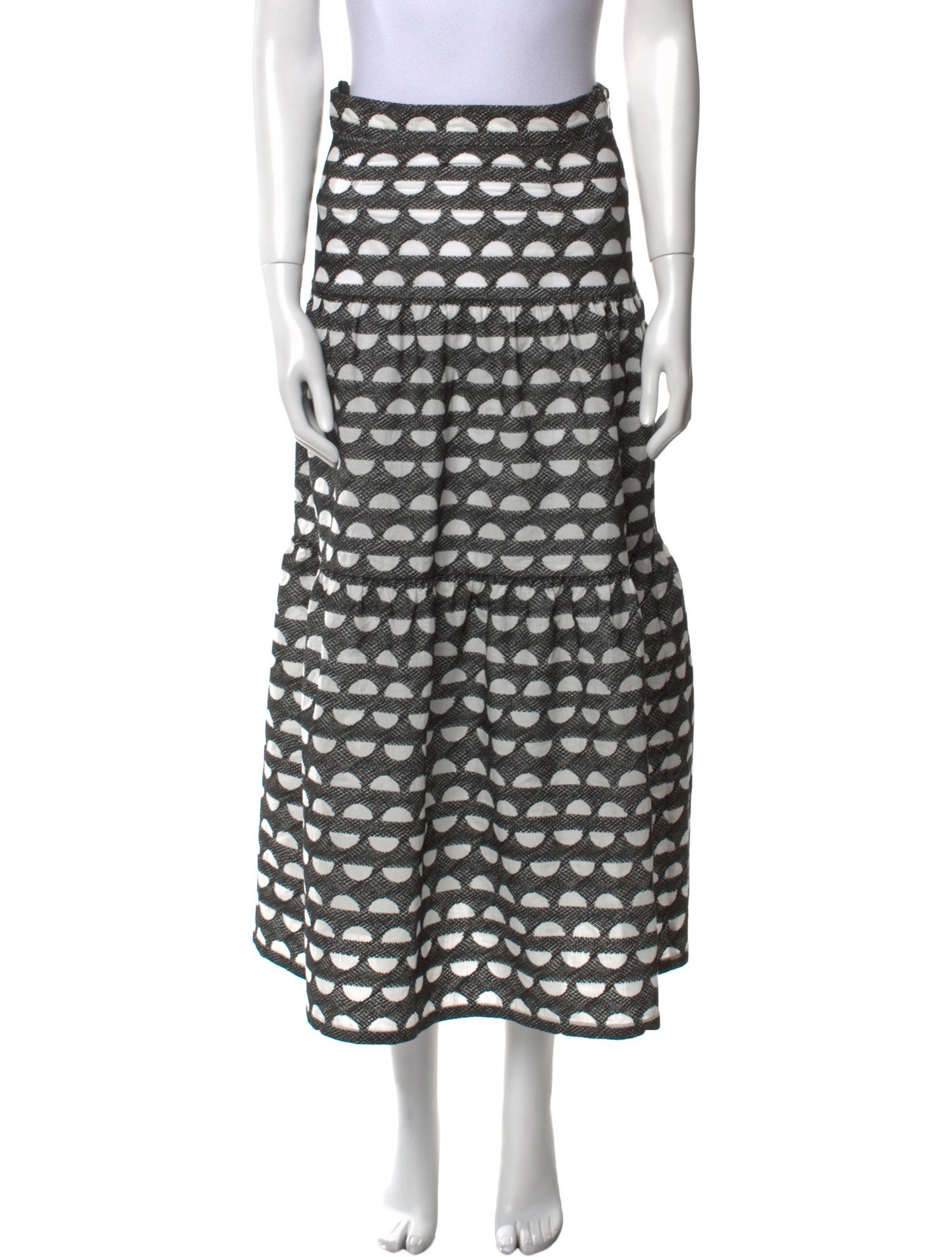 Three Graces London Printed Midi Length Skirt