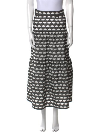 Three Graces London Printed Midi Length Skirt