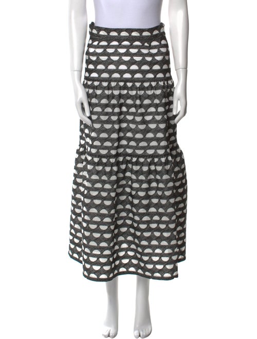 Three Graces London Printed Midi Length Skirt