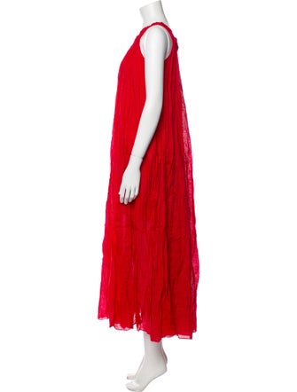 Three Graces London Scoop Neck Long Dress
