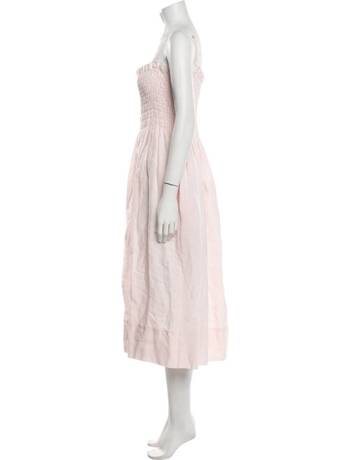 Three Graces London Linen Midi Length Dress