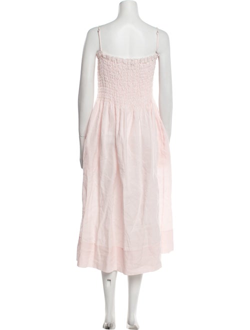 Three Graces London Linen Midi Length Dress
