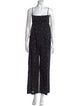 Three Graces London Polka Dot Print Square Neckline Jumpsuit