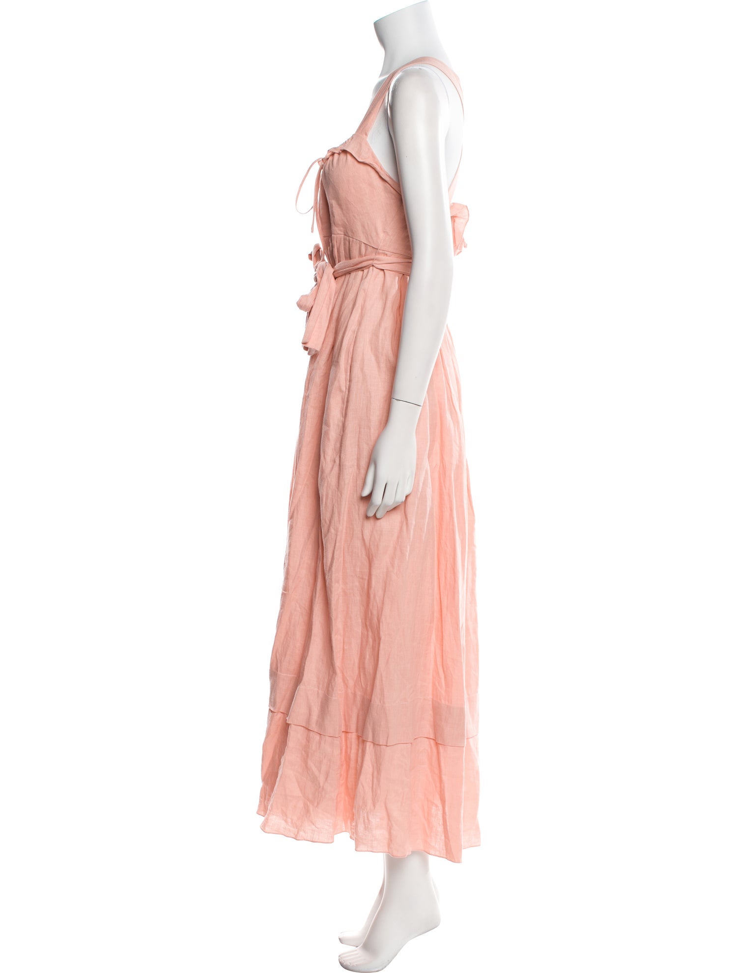 Three Graces London Linen Long Dress