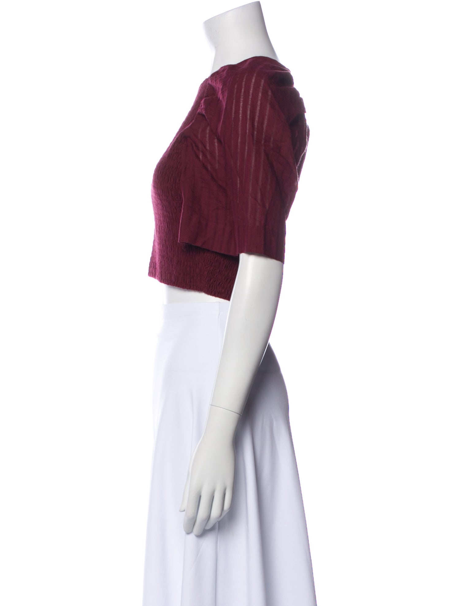 Three Graces London Crew Neck Short Sleeve Crop Top