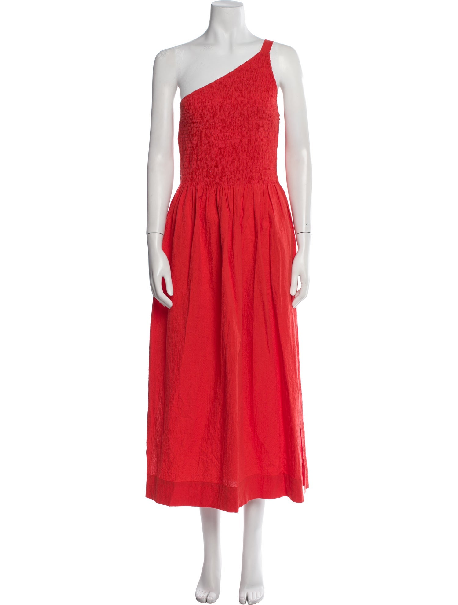 Three Graces London One-Shoulder Midi Length Dress