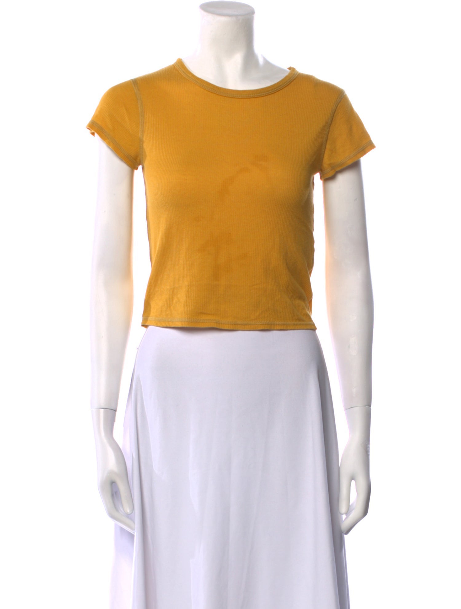 Thrills Scoop Neck Short Sleeve Crop Top