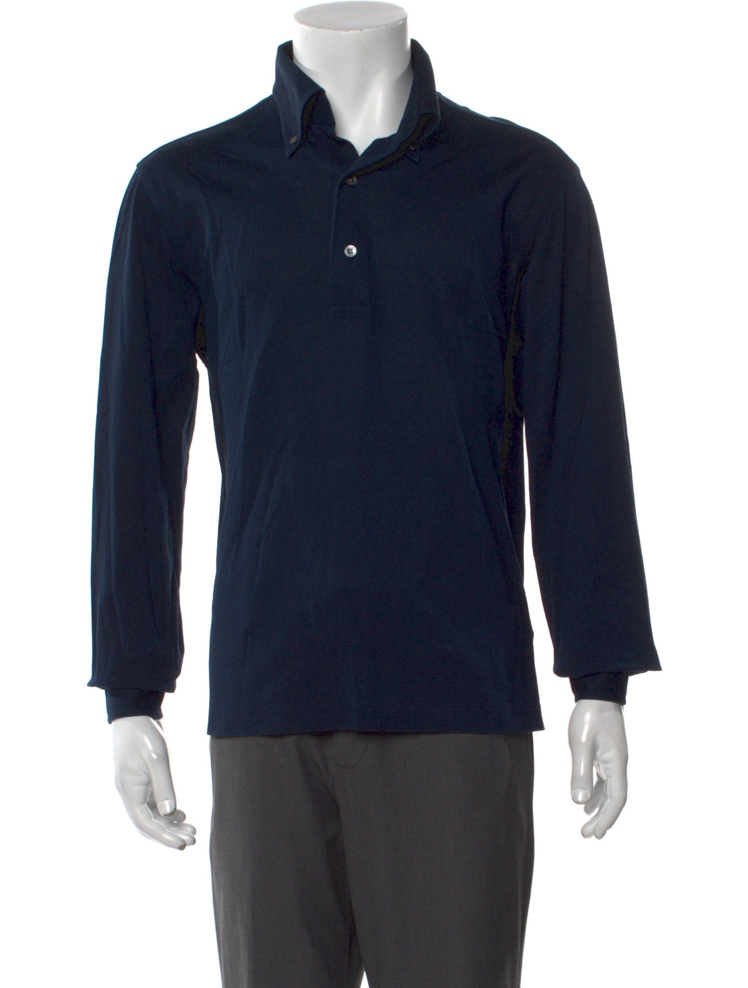 The Armoury V-Neck Long Sleeve Polo Shirt